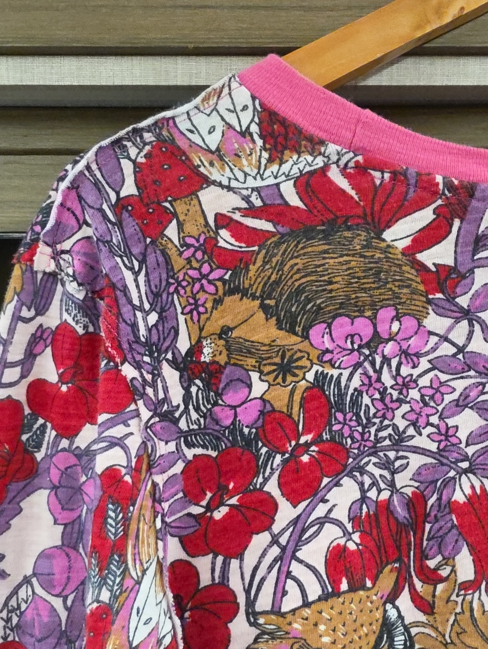๐ฆ"OWL WOODLAND MUSHROOM LONG SLEEVE GRAPHIC TEE/CROP TOP BY "ANTHROPOLOGIE"๐ฆ - Picture 13 of 15